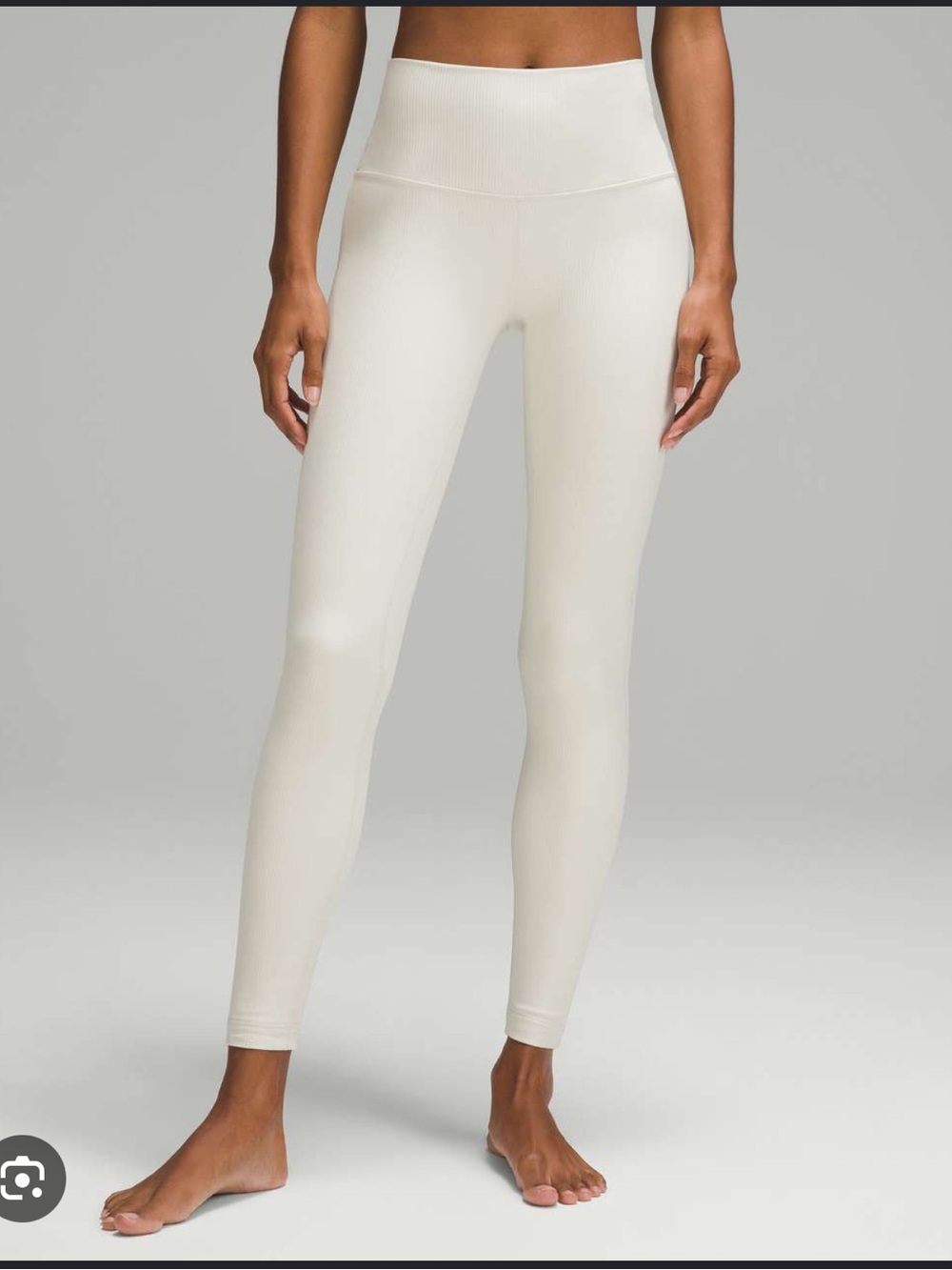 White lululemon align legging 25 inch
